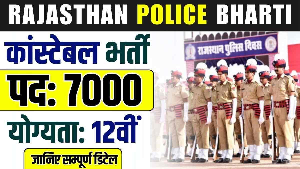 Rajasthan Police Constable Bharti 2025